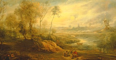 Landscape with a Birdcatcher by Peter Paul Rubens